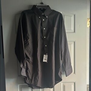 NWT Croft and Barrow Wrinkle Resistant Men's Button-Down Shirt large